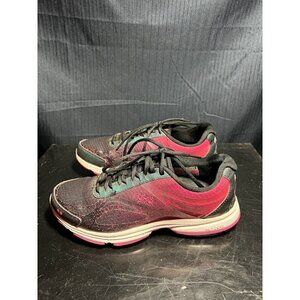 Ryka Devotion Plus Womens Black and Pink Running Sneakers Size 6.5m/8w